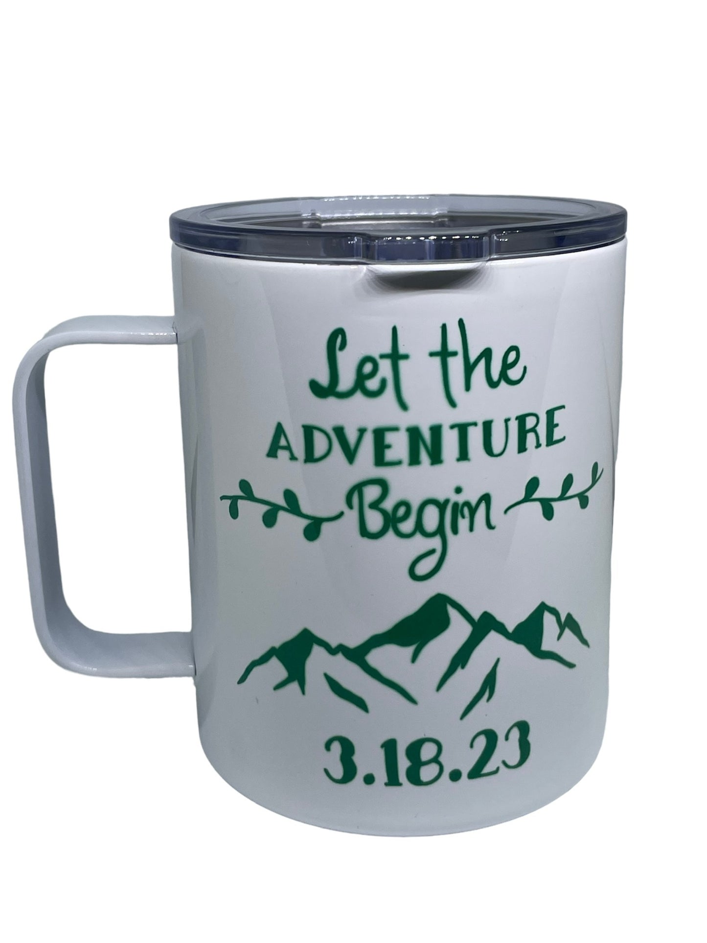 Let the Adventure Begin Mountain Travel Coffee Mug